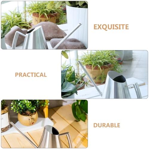 Stainless Steel Watering Can Vintage 900ml Long Spout for Flowers - Image 7