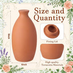 68 oz Large Olla Terracotta Self Watering Pot,Oval - Image 2