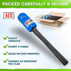 Blue Marking Flags 1000 Pack - 4x5x15 Inch Blue Flags for Yard - Markers For Lawn, Irrigation, Landscaping, Survey & Sprinkler Head Marking - Image 3