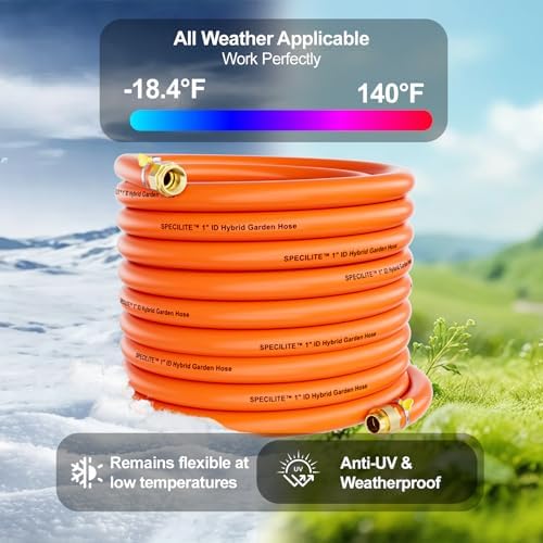 SPECILITE 1" Garden Water Hose 10ft, 3X Faster Flow & Time Saving - Image 6