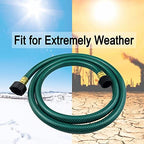 Darnassus PVC Garden Hose 1/2 Inch, 100 FT Flexible Water Hose Green with Male and Female Plastic Fittings - No Leaking and Lightweight for Household Outdoors Lawns Patio - Image 4
