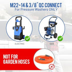 MEKOH Commercial Short Pressure Washer Gun with Swivel, 5000PSI Stubby Gun - Image 2