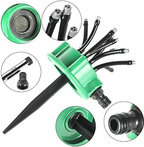 Practical Garden Tools Irrigation Noodle Head Flexible 360 Degree Water Sprinkler Spray, Nozzle Lawn Garden Irrigation Sprinkler (Cor : 2PCS) - Image 4