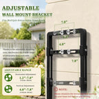 Retractable Hose Reel Stand, Ground Mounted, Adjustable, Fit Most Hose Reel - Image 7