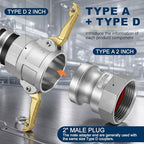 2 Set 2 Inch Camlock Fittings Type D&F&A - Image 4