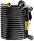 Garden Hose 100 ft Non-Expandable, Flexible Water Hose, Lightweight Hose with 10-Function Nozzle for Yard, Portable, Leak Proof, All-Weather Water Pipe for Outdoor, Car Wash, RV, Lawn by Yetogib