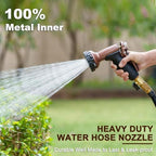 FANHAO 7 Spray Patterns Metal Garden Hose Nozzle with Lockable Trigger - Image 2