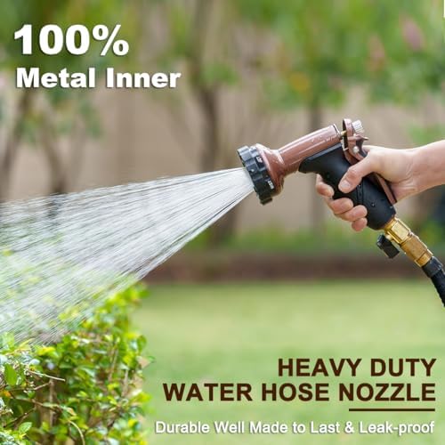 FANHAO 7 Spray Patterns Metal Garden Hose Nozzle with Lockable Trigger - Image 2