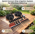 Haofy Quick Connect Drip Irrigation Kit, Adjustable Flow - Image 2