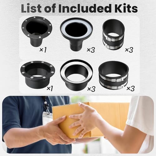 4" & 2-1/2" Magnetic Dust Collection Fittings,8 high-strength magnets,One-to-Many Magnetic Starter Kit,1s connect and disconnect—enabling efficient hose transfer between different machines - Image 5