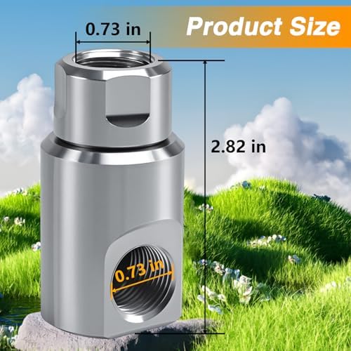 Upgraded 1/2"NPT High-Pressure Stainless Steel Swivel Joint for Hose Reels – Heavy-Duty, Leak-Proof, with Grease Fitting & Smooth Ball Bearing Rotation - Image 2