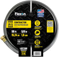 Flexon 5/8" x 50-Foot Contractor Grade Garden Hose – Heavy-Duty, Kink-Resistant, High Burst Strength, Scuff-Resistant Outer Jacket, Crush-Proof Brass Fittings, Ideal for Landscaping and Job Sites by Flexon