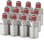 ChillWaves 1/4-Inch Male Industrial Coupler,1/4" NPT Male 4-Ball Quick Connect Air Coupler Air Hose Fittings(12-PACK) by VisittheCHILLWAVES