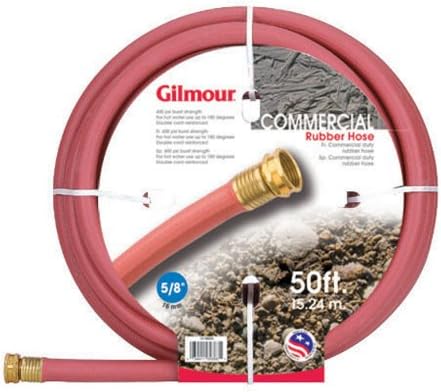 Gilmour 18-58050 18 Series 5/8-Inch-by-50-Foot Reinforced Rubber Hose, Red by Gilmour