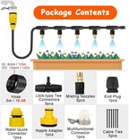 Heavy Duty Outdoor Misting System with High-Pressure Brass Nozzles for Backyard Cooling, Patio Mist Spray, Garden Watering, and Summer Refreshment - Image 2