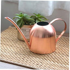 YARNOW 1000ml Copper-Colored Stainless Steel Watering Can for Indoor and Outdoor Gardening Long Spout Design Sturdy Metal Plant Watering Device - Image 4