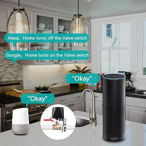 Jinvoo WiFi Smart Valve, Water Shut-Off Controller, Sprinkler controllerr, Smart Irrigation Controller, Compatible with Alexa, Google, Smart Life APP Control, No Hub Required (2 Pack) - Image 2