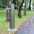 Stainless Steel Water Column Garden Water Tap, Outdoor Water Fountain Courtyard Hydrant, Garden Hose Holder with Faucet, Freestanding Antifreeze Faucet Water Dispenser,H50cm by Unknown