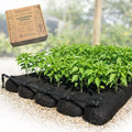 4x4 (16 sq ft) Raised Garden Bed Kit with Built-in Drip Irrigation Watering System – Flexible Fabric Grow Bag Planter for Vegetables, Herbs & Flowers, Outdoor & Indoor, No Tools Required by Gardensoxx