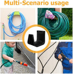 Amosfun Wall Mounted Vacuum Cleaner Hose Hook Space Saving Hose Holder Wall Bracket for Vacuum Accessories Storage with Screws 7.08 x 6.29 x 5.31 Inch - Image 3
