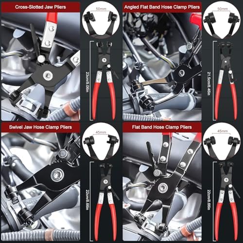 13 PCS Hose Clamp Pliers Set for Coolant Radiator Heater/Water Hose - Image 4