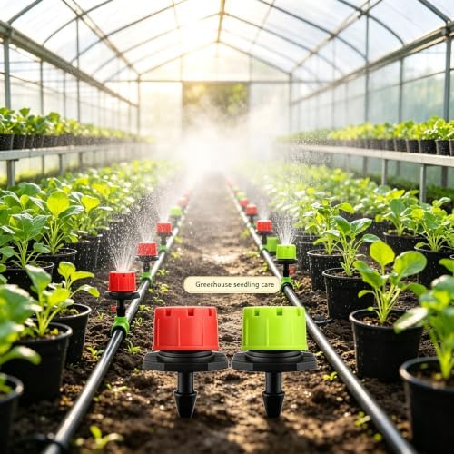 Sprinkler Irrigation Drippers,1/4" Barbed Drip Emitter,360 Degree - Image 7