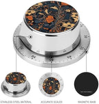 Mechanical Kitchen Timers for Cooking,Blue and Orange Printed 60 Minute Magnetic Countdown Timer,Cute Cooking Timers with Alarm,Stainless Steel Time Timer Manual No Batteries Required - Image 3