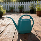 2 Gallon Plastic Watering Can with Long Spout for Indoor Outdoor Plants, Ergonomic Handle Garden Water Pot for Home Flower Bed, Green Blue Grey(Dark Green - 2L) - Image 3