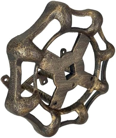 Zeckos Garden Hose Holder Faucet Spigot 11 Inch Cast Iron Bronze by Zeckos