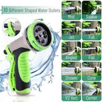 UNCO- Stainless Steel Metal Hose with 10 Functions Spray Nozzle, 75 ft, No Kink, Metal Garden Hose - Image 3