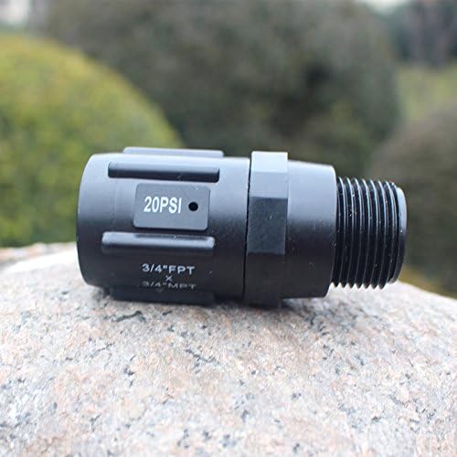Kammas 3pcs/Pack 15PSI-45PSI Preset Pressure Regulators with 3/4" FHT x MHT Incoming Water Pressure for a Drip Irrigation F101 - (Diameter: 3/4'', Color: 20 PSI) - Image 2