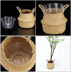 MECCANIXITY Plant Pot Saucer 12 Inch Plastic Round Flower Drip Tray for Indoor Outdoor, Clear Pack of 20 - Image 5