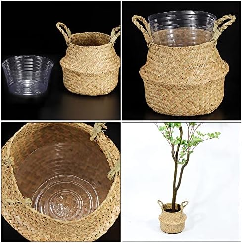 MECCANIXITY Plant Pot Saucer 11 Inch Plastic Round Flower Drip Tray for Indoor Outdoor, Clear Pack of 20 - Image 5