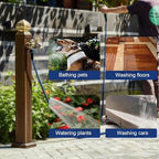 Aluminum Vertical Garden Water Column, Floor Mounted Outdoor Faucet with Hose Holder, Free Standing Hydrant for Irrigation and Watering(Brown) - Image 5