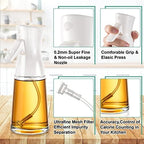 Lallisa 4 Pcs Oil Sprayer for Cooking 180 ml Glass Olive Mister Oil Dispenser Bottle for Kitchen Vinegar Spritzer for Air Fryer Gadgets Making Baking Frying Bbq Salad Accessories - Image 4