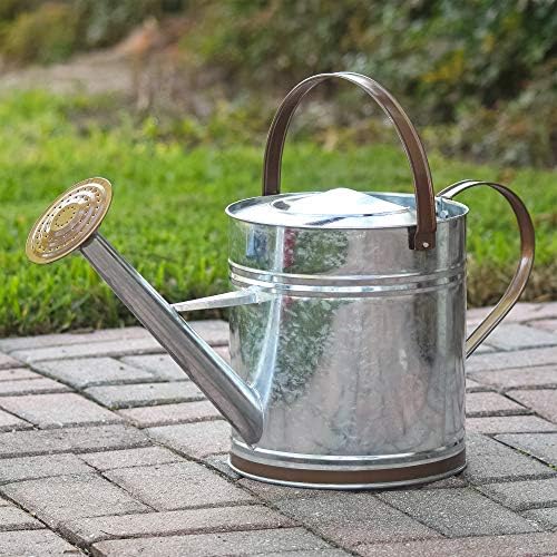 Arcadia Garden Products WC12 Classic Shiny Galvanized Metal Watering Can, Easy-Pour, Indoor and Outdoor, 1.3 gal - Image 5