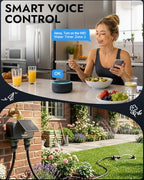 Insoma Solar WiFi Water Timer 2 Zone, Solar&Type-C Rechargeable Smart Sprinkler Timer w/Adjustable 120° Solar Panel, APP&Voice Control Automatic Irrigation for Garden Hose Lawn, No Gateway Required - Image 4