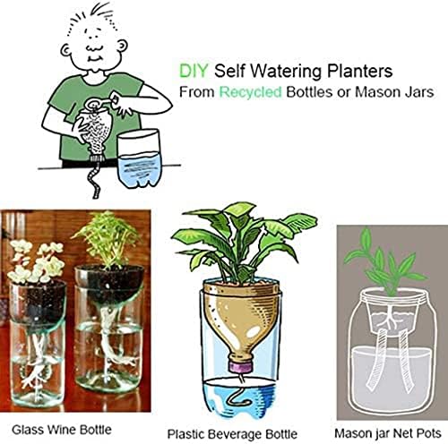 20m Self Watering Capillary Wick Cord Vacation Plant Sitter, for DIY Self-Watering Planter Pot Automatic Water Wicking Hydroponic - Image 4