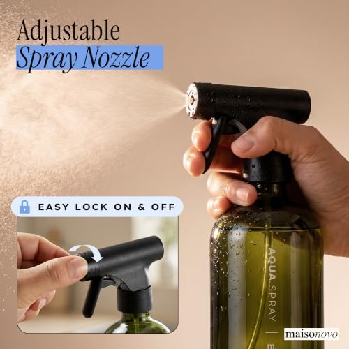 MaisoNovo Dark Green Spray Bottle for Plants | 16.9 Oz, Pack of 2 - Image 5