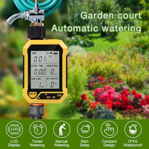 Naroote Automatic Watering Timer for Garden Lawn, G3/4 G1/2 Inlet - Image 2