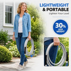 SPECILITE 200ft 304 Stainless Steel Metal Garden Hose with Blue Nozzle - Image 3
