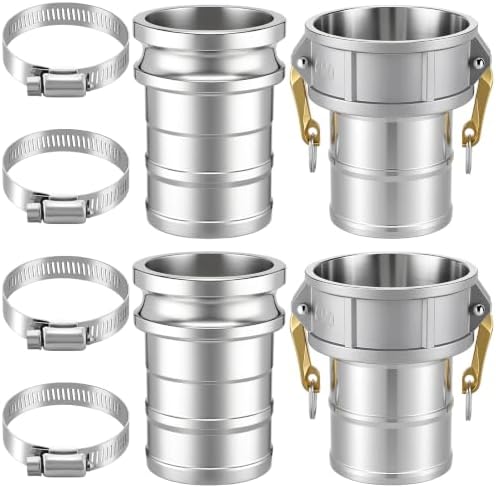 2 Set 4 Inch Camlock Fittings Type C&E by Innconee