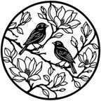 Birds On Branches Metal Wall Art as Adds Serene Natural Beauty with Shape by Unknown