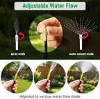 MIXC 320Ft Drip Irrigation System for Garden with 2-Way Spiliter,Tee-Stake - Image 5