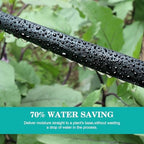 AIODE Flat Soaker Hose 150FT(50FT 3Pack) for Garden Beds Drip Hose Heavy Duty Save 80% Water for Vegetable Tree (150FT) - Image 3