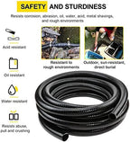 Flexible PVC Pipe2" Dia Black PVC Pipe, ID2" x50 feet Pool Hose,Spa Hose Tubing for Koi Ponds, Pond Tubing,Irrigation and Water Gardens,With 2PCS Stainless Steel Clamps - Image 3