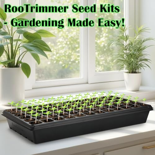 RooTrimmer 10 Pack 1020 Trays No Holes and 10 Pack 72 Cell Seed Starter Tray, 20" x 10" - Heavy Duty Reusable Plastic Seed Starter Kit for Microgreens, Seed Germination & Plant Propagation (10 Sets) - Image 3