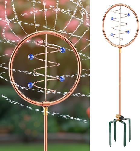 34" Ornamental Sprinkler, 360° Rotating, Wave Circle by ElectricWise