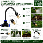 50FT 5/16" Garden Watering Kit with 16 Brass Nozzles - Image 3