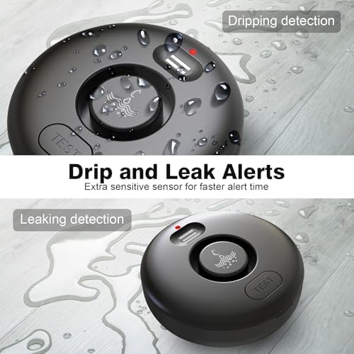 RUIKORING Water Leak Detectors for Home 4 Pcak, 120dB Adjustable - Image 2
